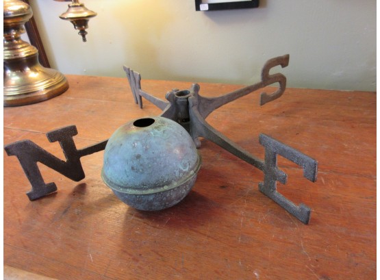 Antique Brass And Copper Weathervane Parts