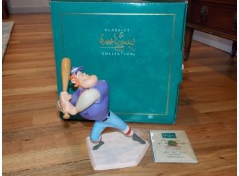 Disney Classics 'Casey At Bat' Porcelain Figurine W/ Box & COA