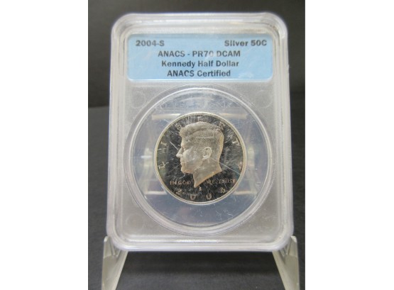 2004-S PR70 DCAM Kennedy Half Silver Dollar - SHIPPING AVAILABLE