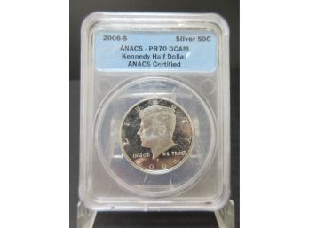 2006-S PR70 DCAM Kennedy Half Silver Dollar - SHIPPING AVAILABLE