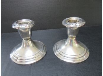 Pair Gorham Dented Sterling Candlesticks - SHIPPING AVAILABLE!!