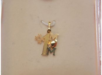 14k Gold #1 Mom Pendant - SHIPPING AVAILABLE