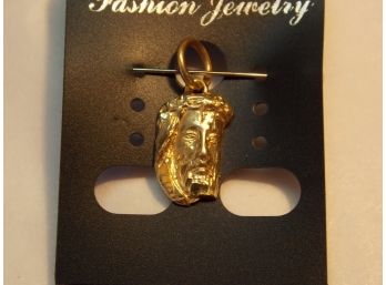 14k Gold Jesus Christ Head Pendant Or Charm - SHIPPING AVAILABLE