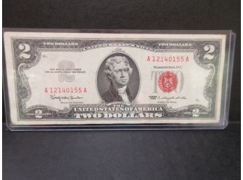 1963 Two Dollar Bill Red Note - SHIPPING AVAILABLE