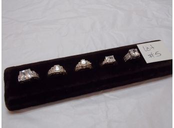 Sterling Silver Ring LOT OF 5 RINGS - LOT #5 - SHIPPING AVAILABLE
