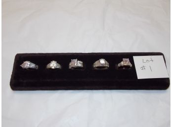 Sterling Silver Ring LOT OF 5 RINGS - LOT #1 - SHIPPING AVAILABLE