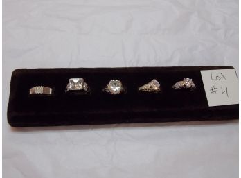 Sterling Silver Ring LOT OF 5 RINGS - LOT #4 - SHIPPING AVAILABLE