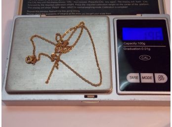 14k Italy Necklace - For Repair Or Scrap - SHIPPING AVAILABLE