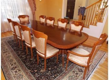 Stunning Claw-Foot Dining Table W/ 12 Chairs (2 Not Pictured)