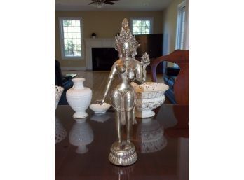 Brass Indian Goddess Statue