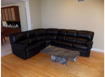 Nicoletti Italian Leather Sectional Couch