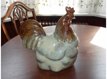 Chicken Glazed Ceramic Figurine