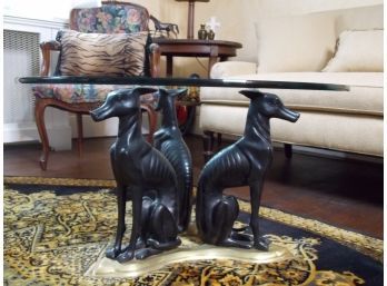 Maitland & Smith Bronze & Brass Greyhound / Whippet Table