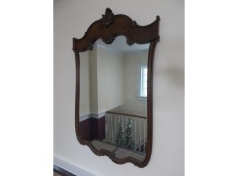 Vintage Ornate Wood Wall Mirror