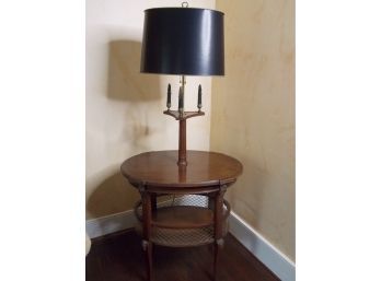 PAIR OF - Vtg. Wood Table Lamps