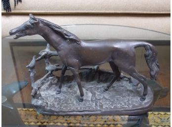 PJ Mene Bronze Horse Sculpture Statue - Signed