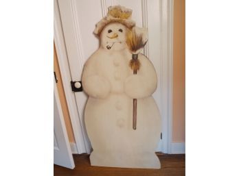 Wood Snowman Decor