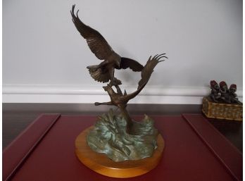 Clark Bronson - 'Eagle's Conquest' Signed Bronze Sculpture Statue - 17/75