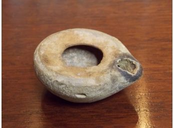 Small Pottery Oil Lamp