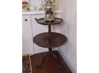 Vtg. Tiered Pie Table