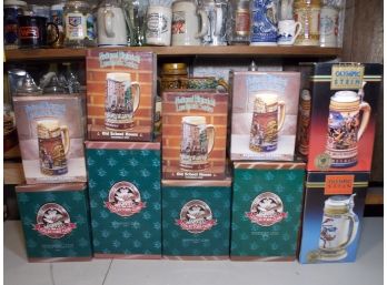 Boxed Budweiser Stein Lot Of 10