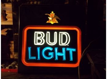 Bud Light Flourescent Sign - Works