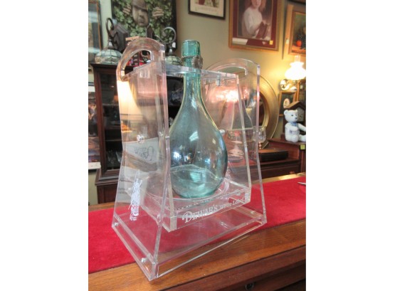 Vintage Lucite Dewar's Bottle Stand