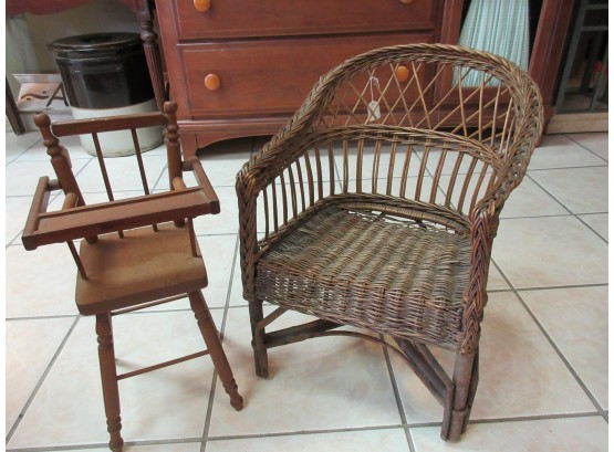 Pair Of Doll Chairs