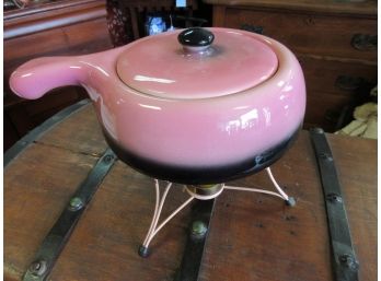 Vintage Hull Pink Fondue Pot