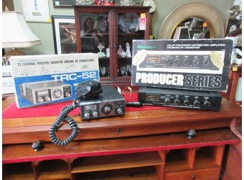 Vintage Lot CB And Amplifier