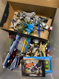 Toy Box Lot Die Cast & Legos