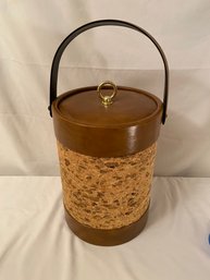 053 Vintage Guardsmen Cork Ice Bucket 16 Inches To Top Of Handle