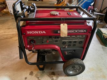 161 Honda EM 6500SX Generator - Works Perfectly