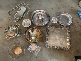 165 Silverplate And Metalware Lot