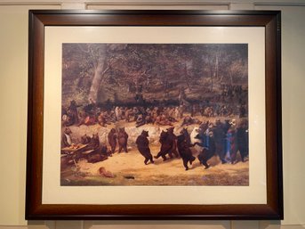 169 The Bear Dance  Print By William Holbrook 27.5 X 33.5