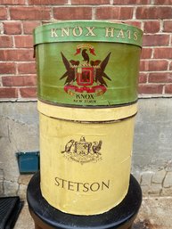 Lot Of Two Hat Boxes - Knox & Stetson