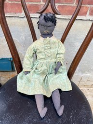 African American Cloth Doll - Skillful Vintage Reproduction