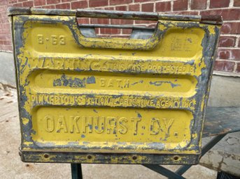 Oakhurst Dairy Milk Crate Protected By Pinkerton's Detective Agency