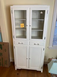 Lot 217 Vintage White Cabinet