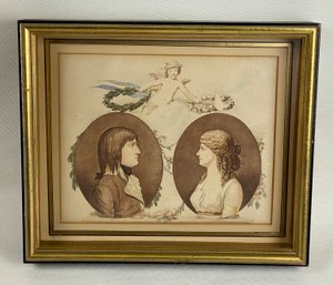 Late 19th Century Artist's Proof Aquatint Of Napoleon And Josephine