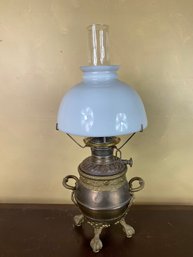 145 Antique Kerosene Lamp 24 Inches Tall