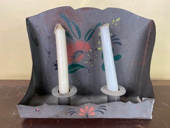 153 Tin Tole Candle Holder