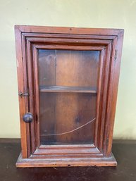 227 Small Antique Cabinet (cracked Glass)
