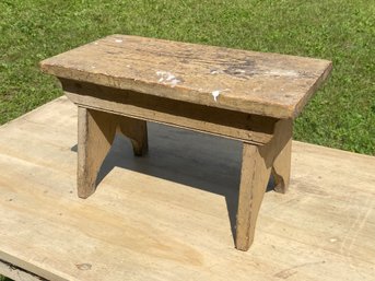 255 Small Wooden Stool 10x12x20