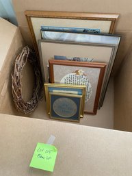 Frame And Picture Box Lot