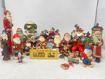 Lot 123 Santa And Christmas Figurine Lot