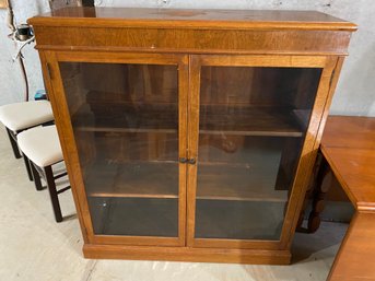 Antique Cabinet With Glass Doors (077)