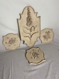 Lot Of 5 Plaques By Hen-Feathers (109)