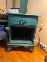 Lot 177 Teal Painted Night Stand