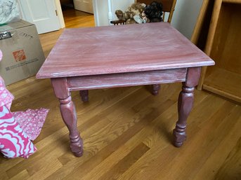 Lot 189 Red Painted Table
